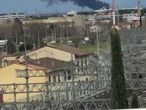 Le fiamme viste da Firenze