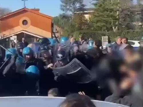 Lo sgombero di Forte Portuense a Roma