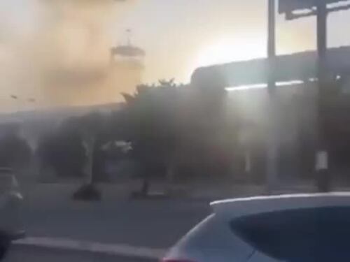 Panico all'aeroporto di Sana'a durante il raid israeliano
