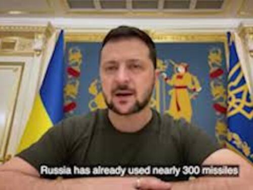 Zelensky: "500 missili e droni in 5 giorni dalla Russia"