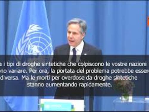 Blinken: Agire insieme contro le droghe sintetiche