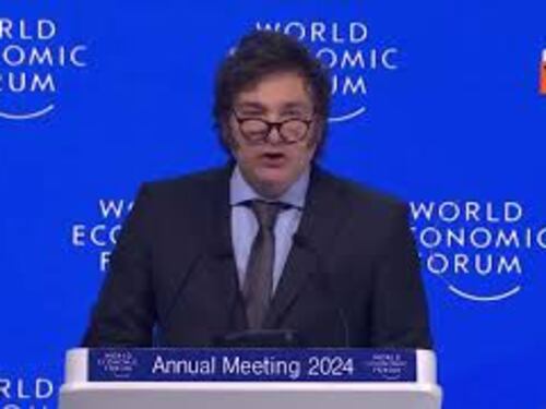 Il presidente argentino Milei al Wef di Davos: "Non lasciatevi intimorire. Viva la libertà, ca**o"