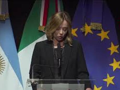 Meloni a Buenos Aires: L' Italia è una casa, i piedi la lasciano ma il cuore mai