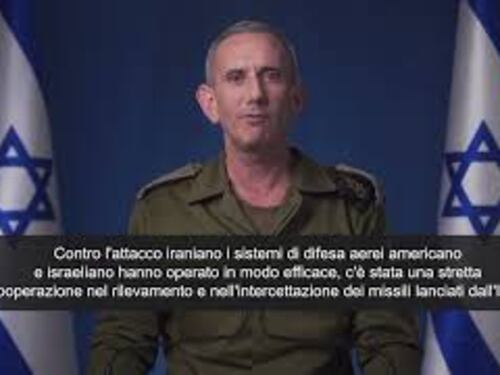 Daniel Hagari (Portavoce Idf): "Israele continuerà a colpire con forza stasera"