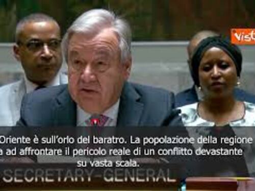 Guterres: Medio Oriente è sull'orlo del baratro