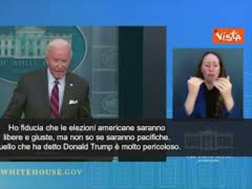 Biden: "Non so se le elezioni americane saranno pacifiche"