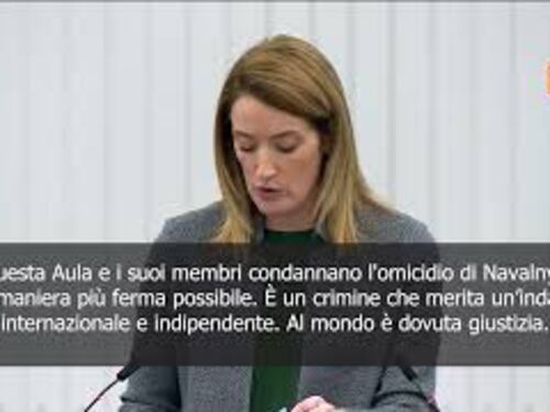 Metsola: Parlamento Ue condanna omicidio di Navalny