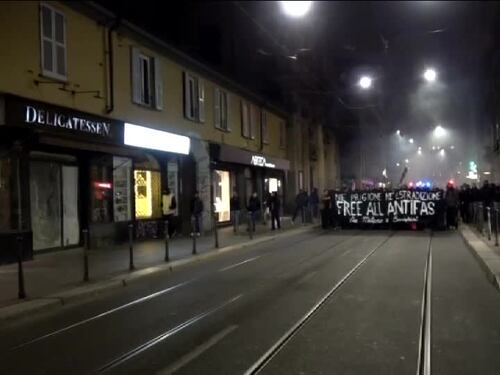 Corteo per Ilaria Salis a Milano