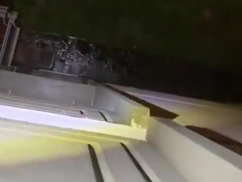 Allagamenti a Faenza, in via Lapi, per il passaggio della tempesta Boris