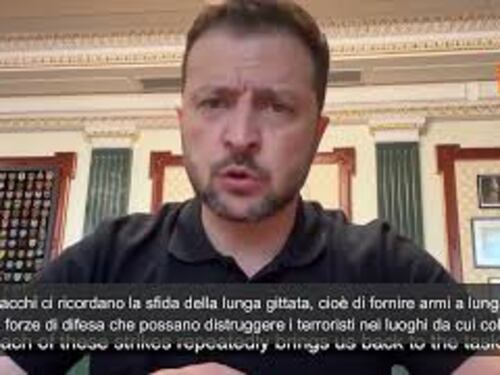 Guerra in Ucraina, Zelensky: "I partner ci forniscano armi a lungo raggio"