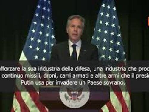 Blinken: Senza supporto Cina, Russia farebbe fatica a reggere attacchi in Ucraina