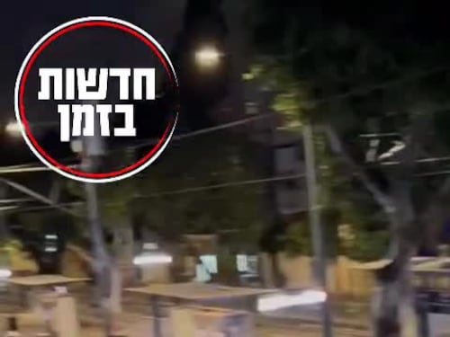 I terroristi in azione a Jaffa, sud di Tel aviv