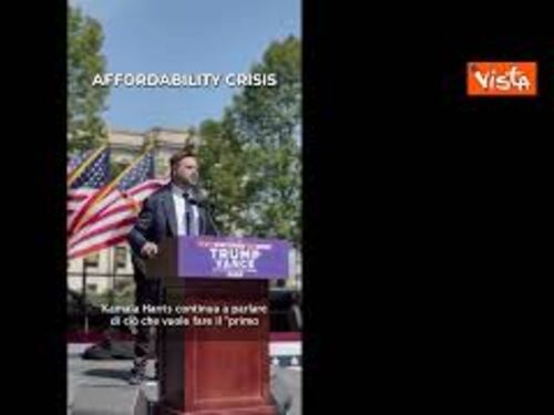 Vance (vice di Trump): Il primo giorno di Kamala è stato 3 anni fa, ora mandiamola via