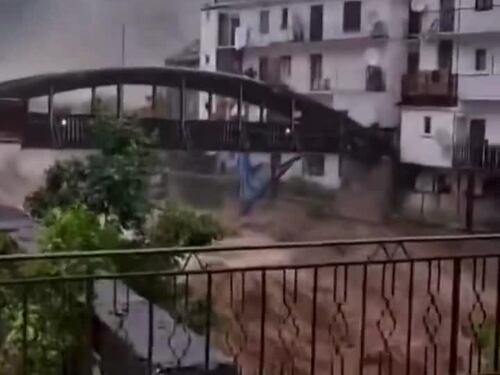 Maltempo in Piemonte: forti piogge a Noasca