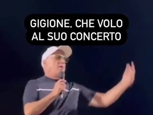 Il cedimento del palco durante il concerto del cantante Gigione