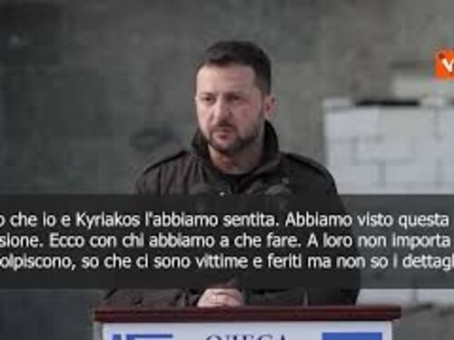 SOTTOTITOLI Zelensky a Odessa: Abbiamo sentito l'esplosione