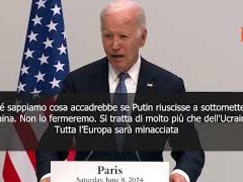 Biden a Parigi: "Non solo l'Ucraina, Europa è in pericolo"