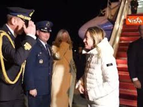 L'arrivo di Giorgia Meloni a Washington. Ecco le immagini