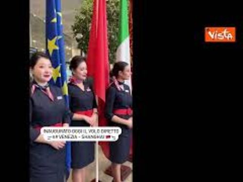 Zaia: "Inaugurato nuovo volo diretto Venezia-Shanghai"