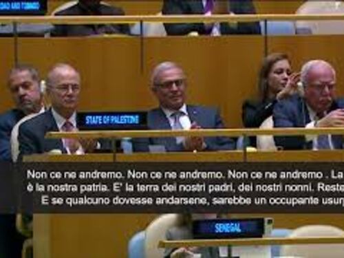 Abu Mazen all'Onu: "Non ce ne andremo, Palestina è la nostra terra"
