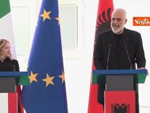 Edi Rama a Meloni: "A volte penso 'Perché non uniamo Italia e Albania? Sono Paesi simili"