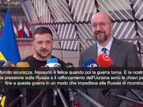 Zelensky a Bruxelles: "Ue sostenga piano vittoria Kiev e lo renda reale"