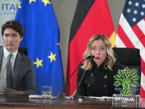 G7 Italy, Meloni presiede la prima riunione da Kiev