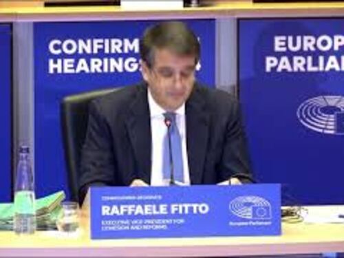 Fitto in Audizione a Bruxelles: Qui non rappresento un partito o l'Italia, ma l'Europa