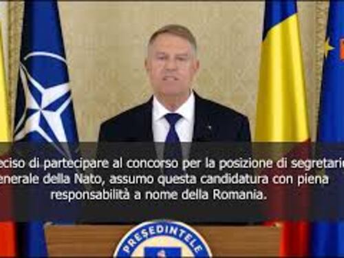 Il Presidente della Romania si candida come segretario generale della Nato, l'annuncio