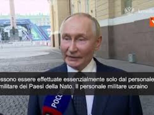 Putin: "Con armi lungo raggio a Kiev, Nato sarà in guerra con Mosca" - SOTTOTITOLI