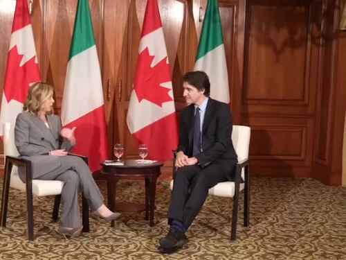 Meloni in Canada, bilaterale con il primo ministro Trudeau