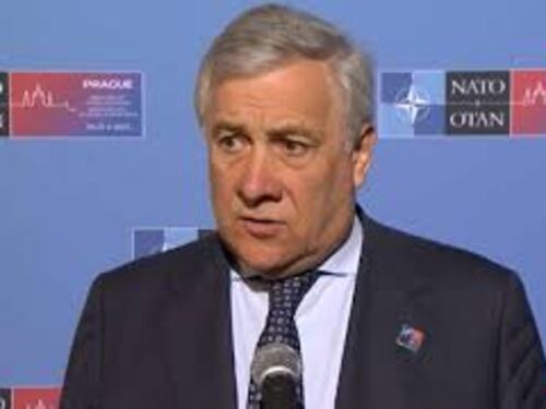 Tajani: "Posizione italiana su armi all'Ucraina è chiara"