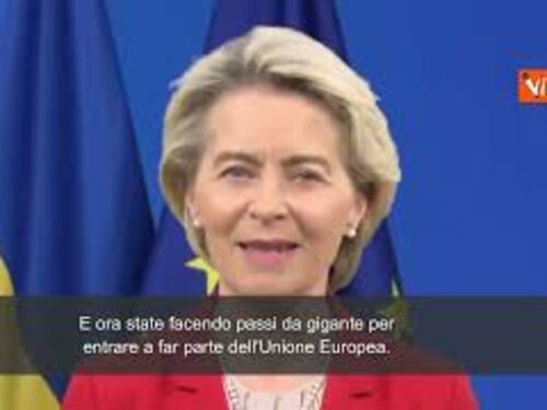 Von Der Leyen: "Saremo sempre al fianco dell'Ucraina, perché voi siete Europa"