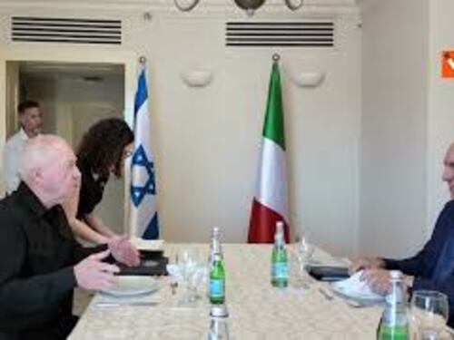 Crosetto in Israele per incontro con Ministro Difesa Gallant, le immagini