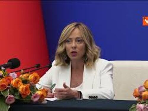 Meloni: "Forte squilibrio interscambio Italia-Cina tema rilevante, andare verso bilanciamento"