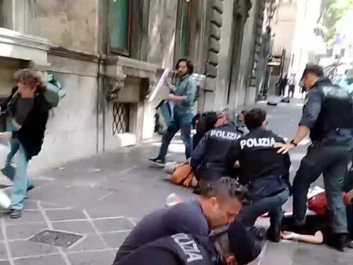 L'assalto di Ultima generazione al ministero del Lavoro