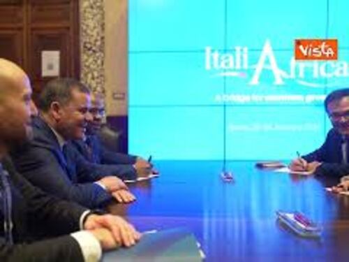 Meloni riceve Primo Ministro del Governo di Unità Nazionale libico a Palazzo Chigi, le immagini