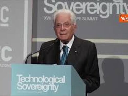 Mattarella: "Politiche pubbliche per avere campioni europei in campo tecnologico"