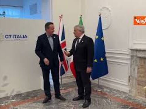 G7 Esteri, Tajani incontra David Cameron