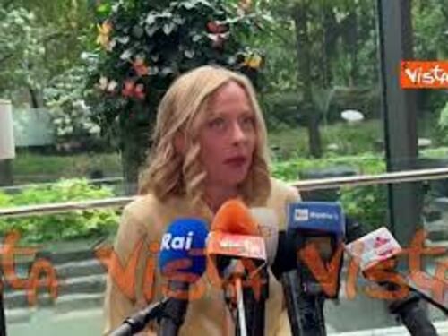 Meloni: "Rapporto con Cina diventi rapporto di crescita e lealtà"