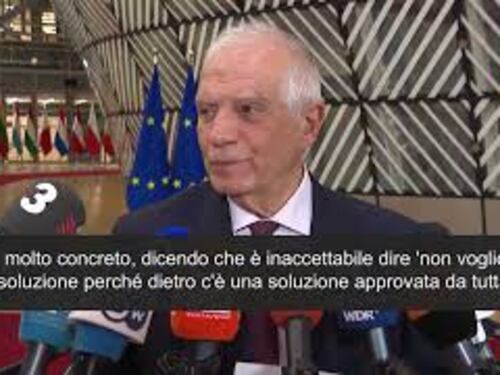 Borrell: "Inaccettabile dire no alla soluzione a due Stati in Medio Oriente"