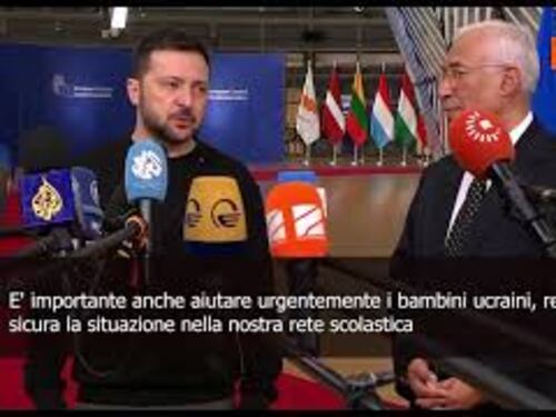 Zelensky al Consiglio Europeo: "Bisogna aumentare la nostra produzione militare"