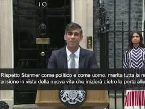 Sunak: "Rispetto Starmer come politico e come uomo"