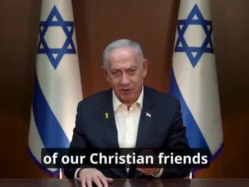 Il messaggio di Benjamin Netanyahu ai cristiani nel Mondo