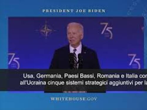 Biden a vertice Nato: "Da 5 Paesi tra cui Italia difese aeree per Kiev"