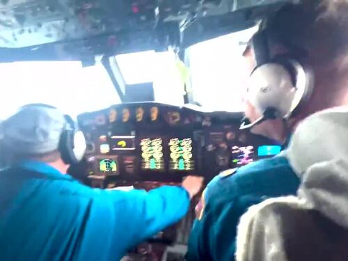 L'uragano Helene visto (e vissuto) dalla cabina di pilotaggio