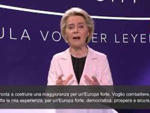 Von Der Leyen: "I cittadini europei vogliono un'Europa forte, sicura e prospera"
