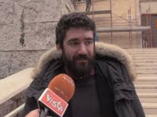 Giulio Cinti presenta le sue nuove sculture installate sulla facciata di San Pio X a Roma Balduina