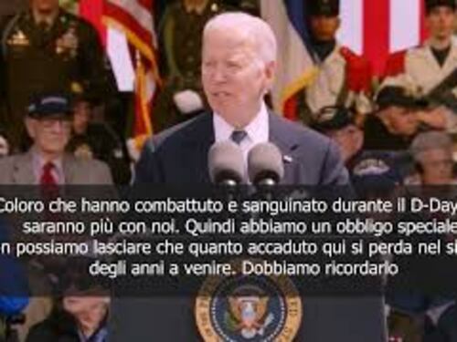 Biden: Non possiamo lasciare che sbarco in Normandia sia dimenticato - SOTTOTITOLI