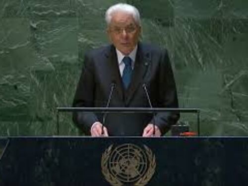 Mattarella all'Onu: "L'Italia è determinata a costruire un mondo più giusto"